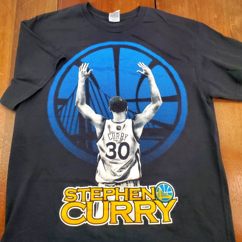 Stephen Curry NBA Delta T Shirt Jersey #30 Black Men's Size Large